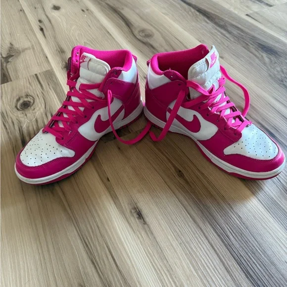 Nike Women's Sneakers - Hot Pink and White - Picture 2 of 10